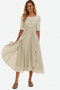 Aureline | Women's Summer A-Line Midi Dress