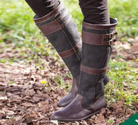 Nylah | Waterproof Knee-High Leather Boots
