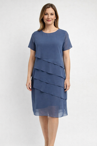 Isabella | Elegant Multi-Layered Asymmetrical Cocktail Dress