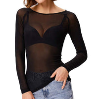 Nadine | Elegant Mesh Going Out Top