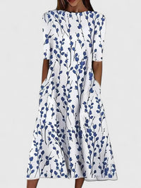 Nova | Elegant And Floral Summer Midi Dress