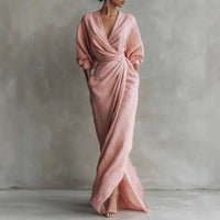 Eliana | Elegant Long Sleeve Maxi Dress for Women