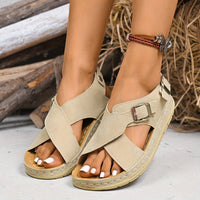 Ailani | Retro-Inspired Double Buckle Platform Sandals