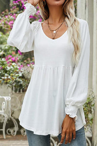 Rayna | Elegant And Comfortable Babydoll Empire-Waist Tunic Top