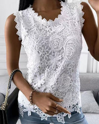 Lina | Elegant Women’s Sleeveless Lace Tank Top