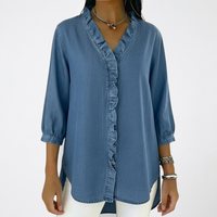 Alessia | Stylish and sophisticated blouse with ruffles