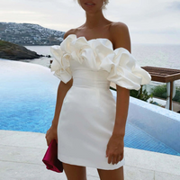 Celestine | Women's Ruffle Mini Dress for Wedding Guests