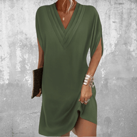 Elaria | Women's Relaxed V-Neck Mini Dress