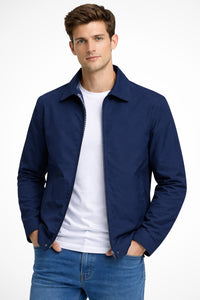Thiago | Classic Check-Lined Harrington Jacket