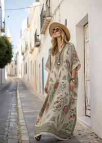 Alma | Lightweight Bohemian Style Kaftan Dress