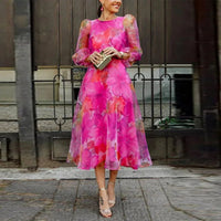 Melody | Classic Chiffon Floral Wedding Guest Dress