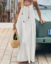 Eliana | Elegant And Flowing Sleeveless Cami Maxi Dress