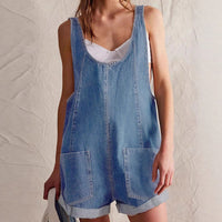 Lydia | Relaxed Fit Denim Romper for Women