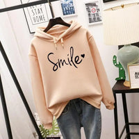 Alina | Cheerful and Cozy Smile Graphic Hoodie