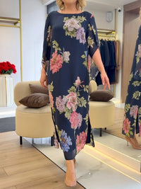 Carisa | Elegant Floral Plus Size Women's Dress