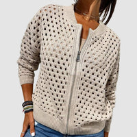 Aviana | Breathable and Cozy Casual Zip-Up Cardigan
