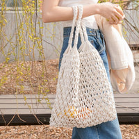 Julieta | Handmade Macrame Cotton Tote Bag
