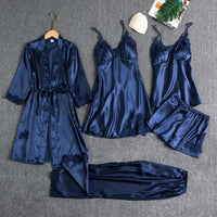 LuxeDream | Elegant Five-Piece Pajama Sets for Women