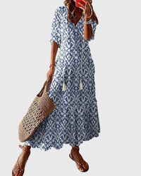 Sarah | Boho Vintage Summer Maxi Dress