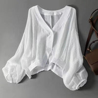 Emilia | Effortless And Breathable Linen Batwing Blouse