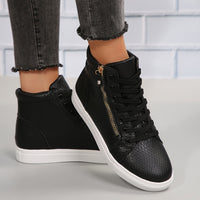 Lucia | Sleek and Versatile Streetwear High Top Sneakers