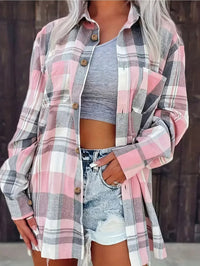 Teresa | Oversized Plaid Flannel Shirt
