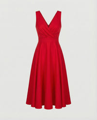 Serenelle | Women's Elegant Sleeveless A-Line Midi Dress