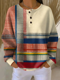 Louisa | Double-Knitted Waffle Fleece Sweater