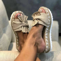 Bellavie | Women's Spring Bow Slip-On Sandals