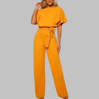 Natalia | Belted Wide-Leg Elegant Jumpsuit