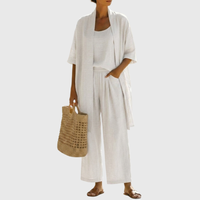 Nova | Lightweight & Breathable Linen-Cotton Three Piece Set