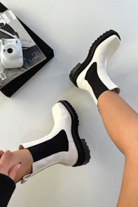 Lydia | Women's Two-Tone Ankle Boots