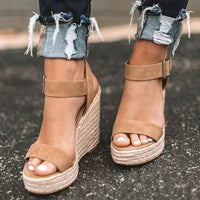 Adaline | Chic Woven Espadrille Wedge Sandals