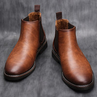 Daniel | High-Quality Leather Slip-On Design Chelsea Boots