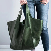 Sylvia | Oversized Vegan Leather Tote Bag