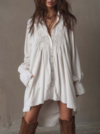 Adeline | Elegant Lace Irregular Hem Mini Dress