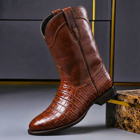 Thomas | Vintage Textured Leather Boots