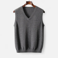 Adrian | Men’s Merino Wool V-Neck Knit Vest