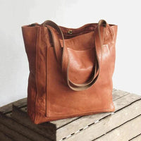 Daniela | Genuine Leather Shoulder Tote Bag