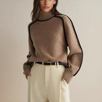 Darcy | Comfortable And Warm Oversized Turtleneck Knit Sweater