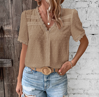 Margo | Sophisticated And Elegant V-Neck Lace Blouse