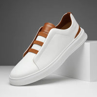 Asher | Sophisticated And Comfortable Leather Slip-On Sneakers