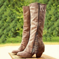 Frankie | Elegant Knee-High Block Heel Boots