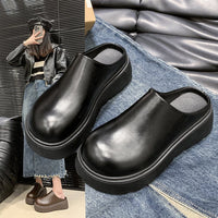 Vivienne | Women's High Platform Faux Leather Clogs