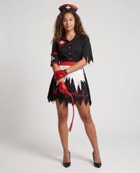 Ariana | Blood-Splatter Scary Nurse Halloween Costume
