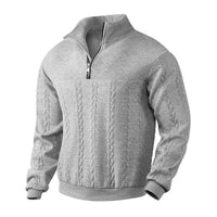 Dylan | Classic Cable Knit Quarter-Zip Knitted Sweater