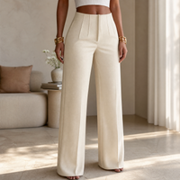 Sabrina | Tailored Pleated Stylish Wide-Leg Trousers
