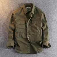 Adrian | Classic Cargo Style Cotton Utility Shirt