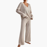 Lydia | Elegant Ribbed Knit Lounge Set
