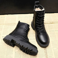 Zoey | Women's Leather Lace-Up Boots